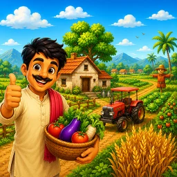 Casual Indian Farmer